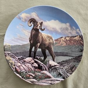 The Bighorn Sheep by Paul Krapf - 3rd Decorative Plate - Wild and Free: Canada's
